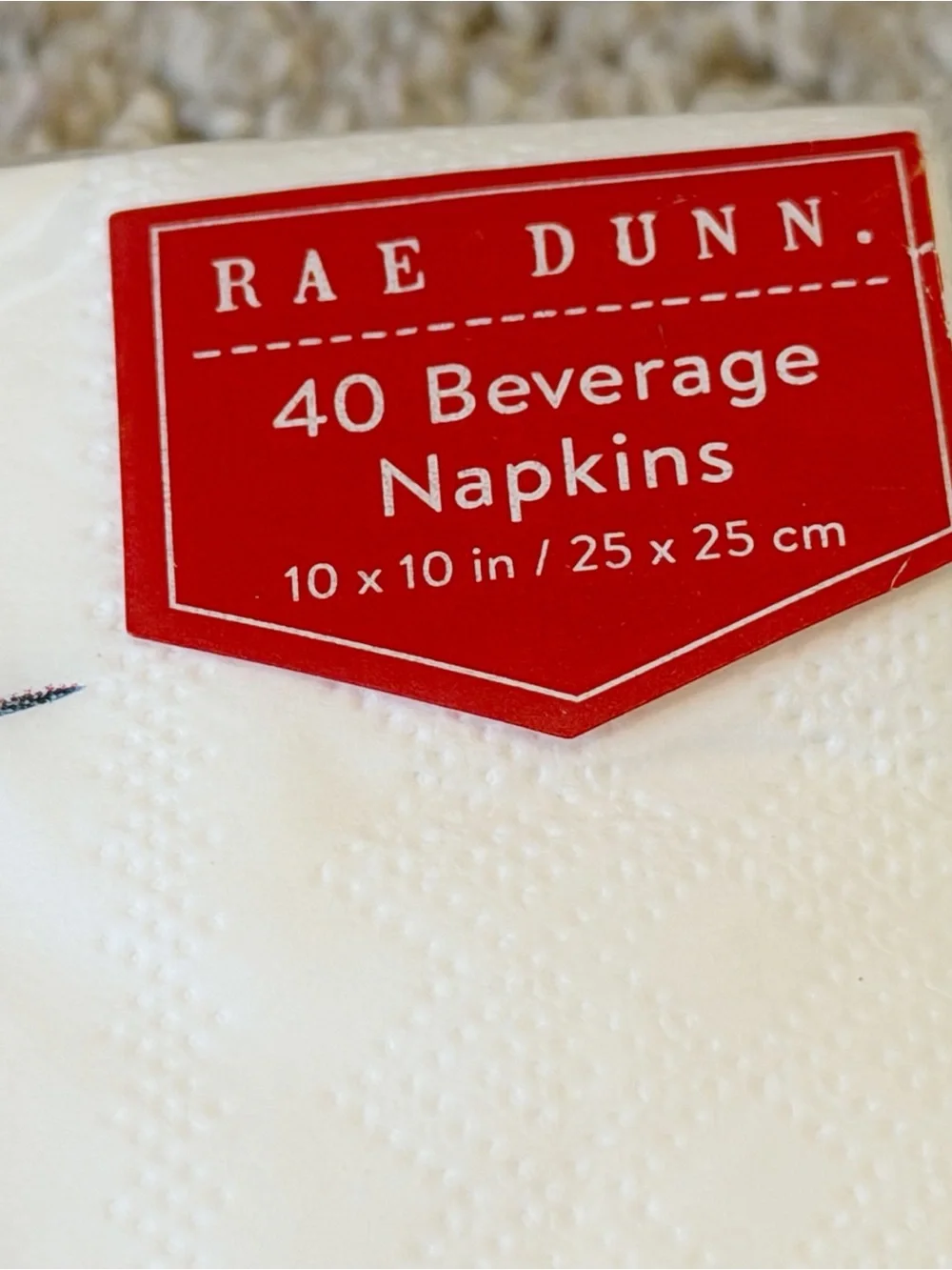 Rae Dunn Born This Way Beverage Napkins Pride Rainbow Hummingbird 40 Count NEW